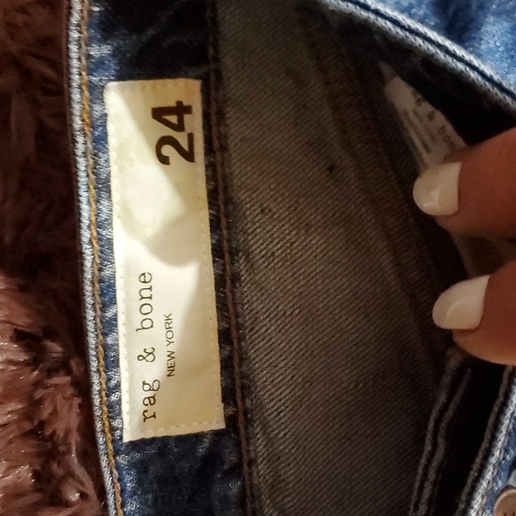 Rag & Bone Distressed Hem NWT Straight Jeans NWT - Picture 3 of 6